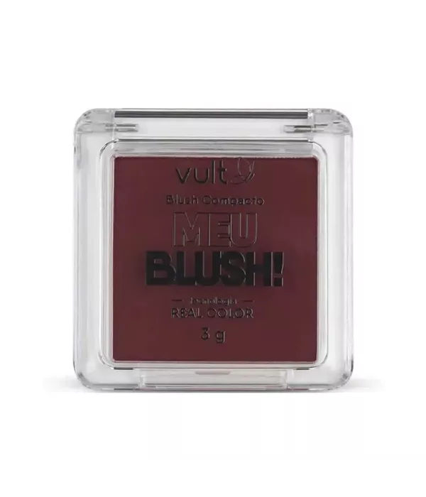 Vult Blush Compacto Meu Blush! 3g Vinho Malte 