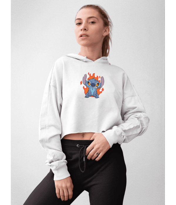 Moletom clearance feminino cropped