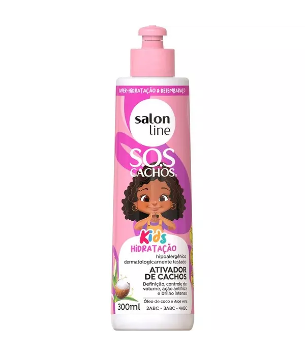 Ativador de cachos S.O.S CACHOS KIDS Hidratação 300ml