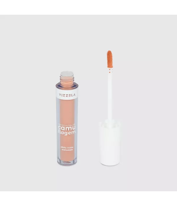 Vizzela Corretivo Camuflagem Efeito Matte Aveludado Salmão 5g