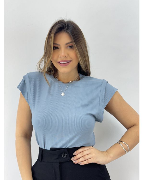 Blusa Muscle Tee Hellen Azul LOJAOTUS