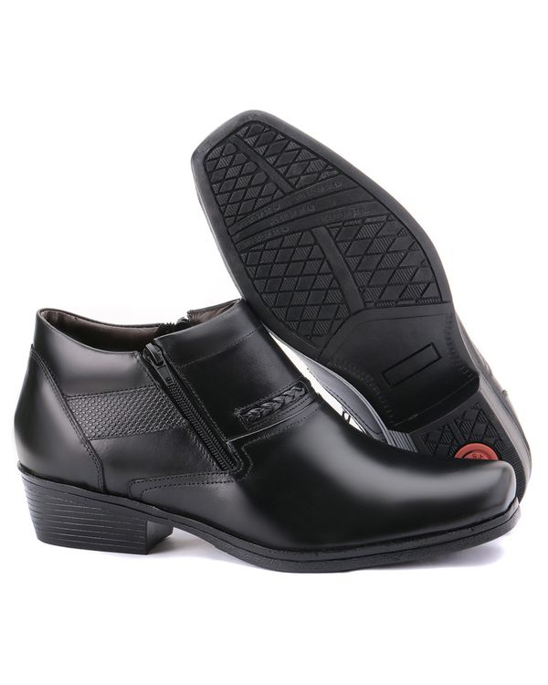 Bota Jungle - Couro Liso Preto