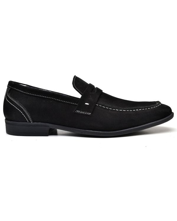 Mocassim Masculino Santarém - Couro Camurça Preto