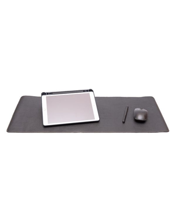DeskPad executivo 100% em couro legítimo Preto 70x30 cts