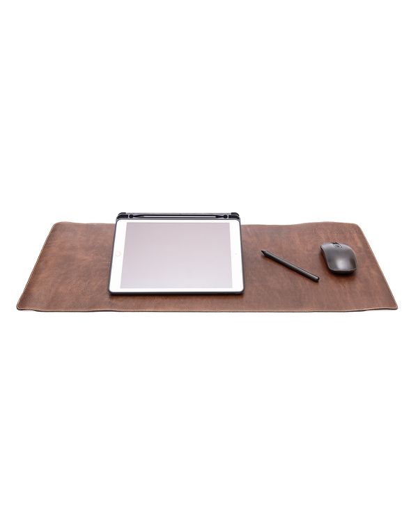 DeskPad executivo 100% em couro legítimo Café 70x30 cts