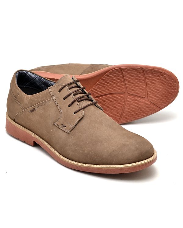 Sapato Masculino Bazzano - Couro Legítimo Bege