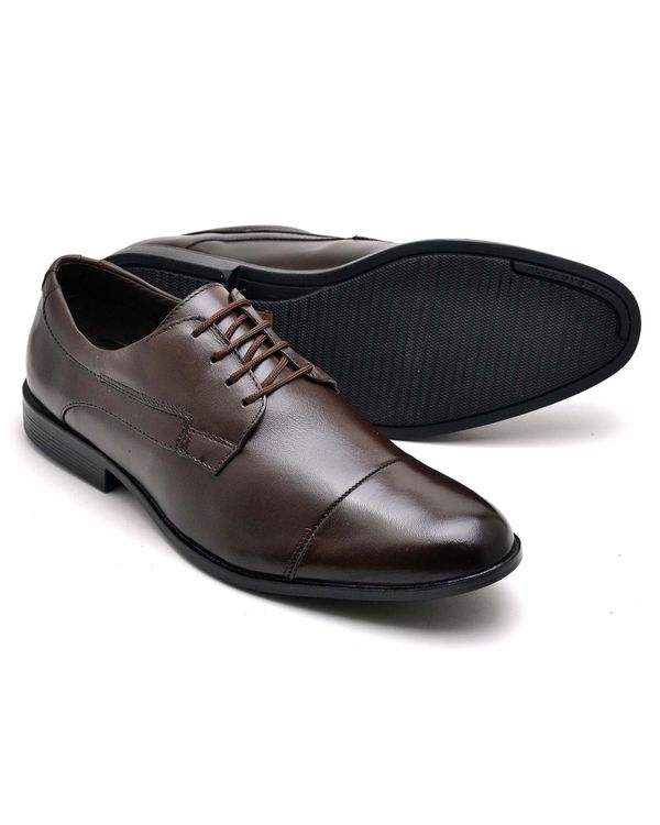 Sapato Social Matt - Couro Café