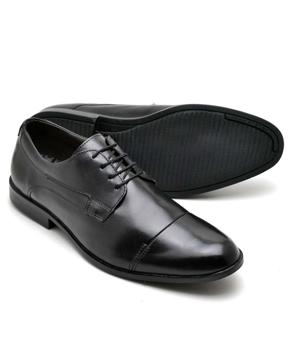 Sapato Social Matt - Couro Preto