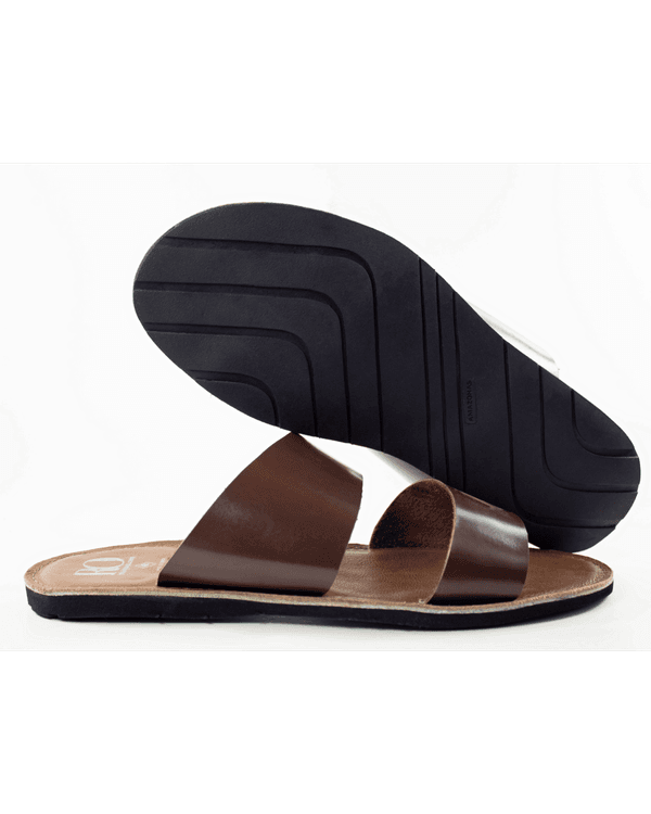 Sandália Masculina Casual Couro Itacare Cafe