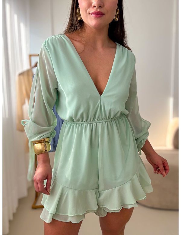 Macaquinho Alice Verde - Marya Conceito