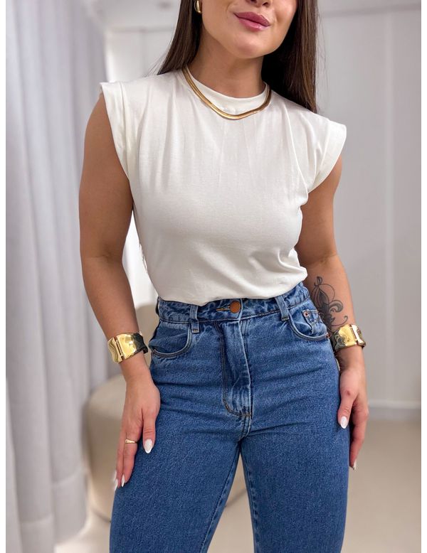 Blusa Muscle Bia Off White - Marya Conceito