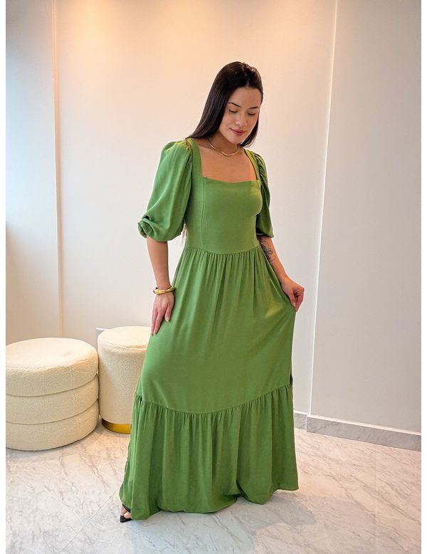 Vestido Longo Bianca Verde - Marya Conceito