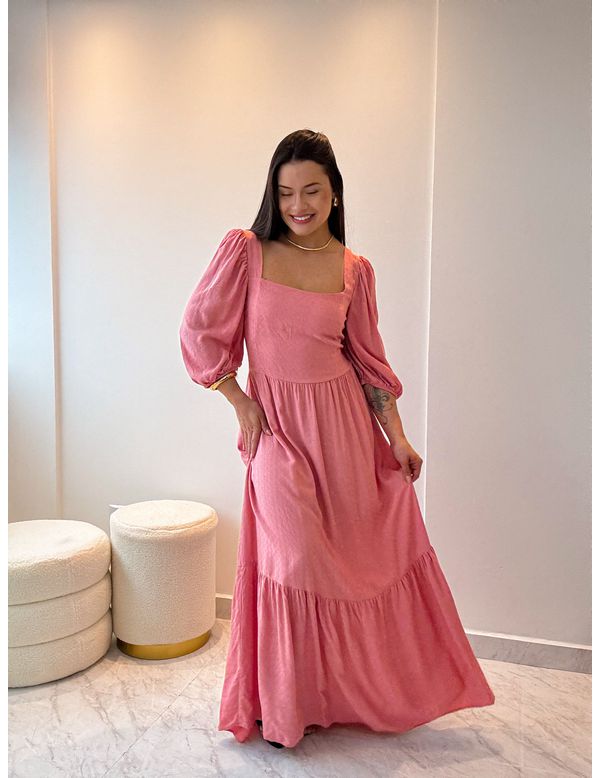 Vestido Longo Bianca Rosê - Marya Conceito