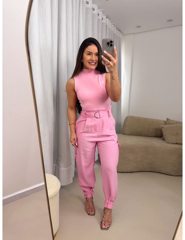 Calça cargo Betina Rosa - Marya Conceito