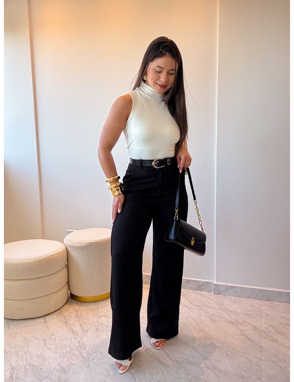 Pantalona Alfaiataria Camila Preto - Marya Conceito