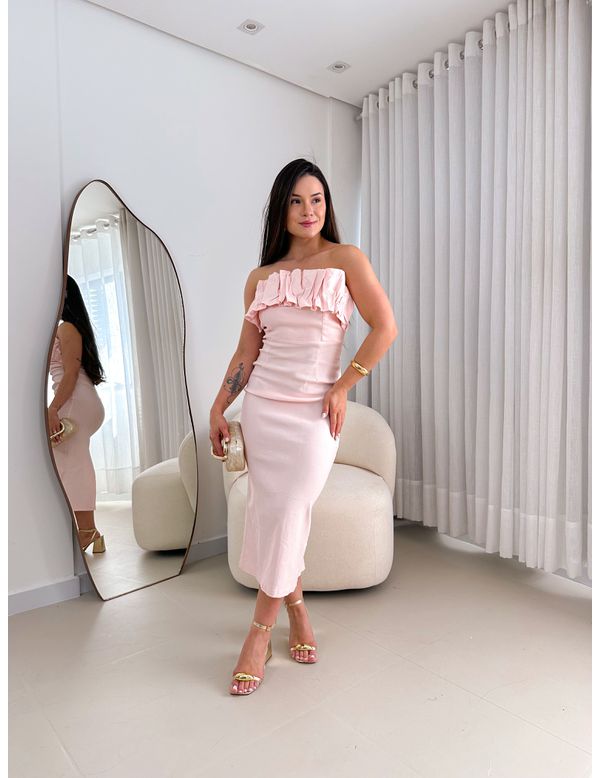 Vestido Eloá Rosa - Marya Conceito