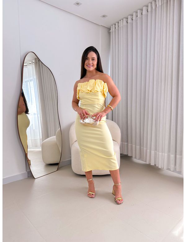 Vestido Eloá Amarelo - Marya Conceito