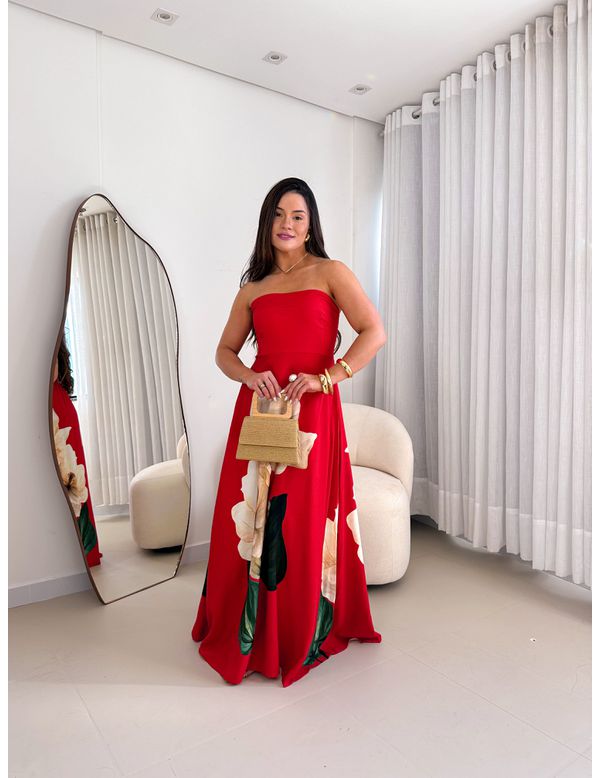 Vestido Eloisa Vermelho - Marya Conceito