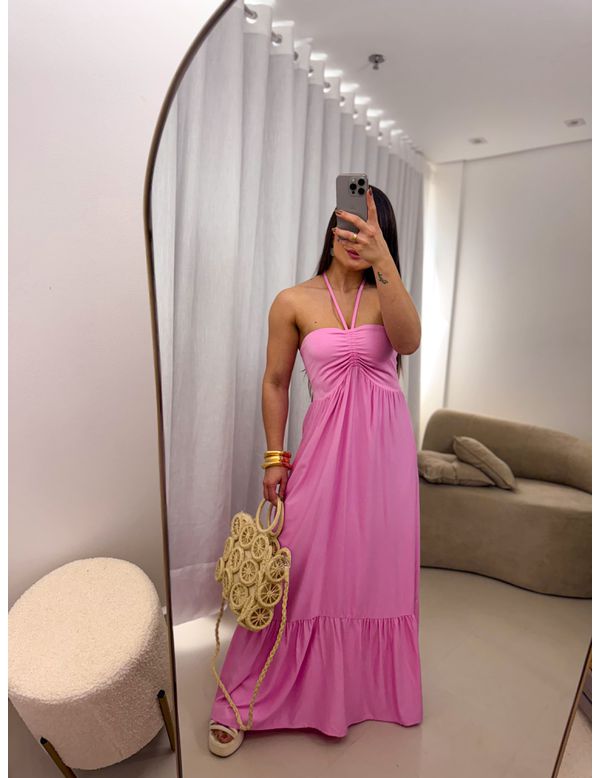 Vestido longo Emili Rosa Ballet - Marya Conceito