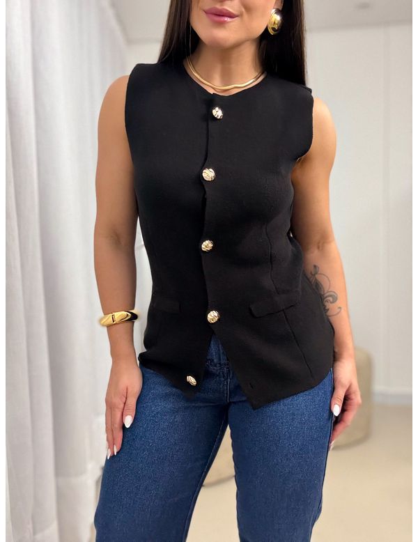 Colete modal Lavínia Preto - Marya Conceito