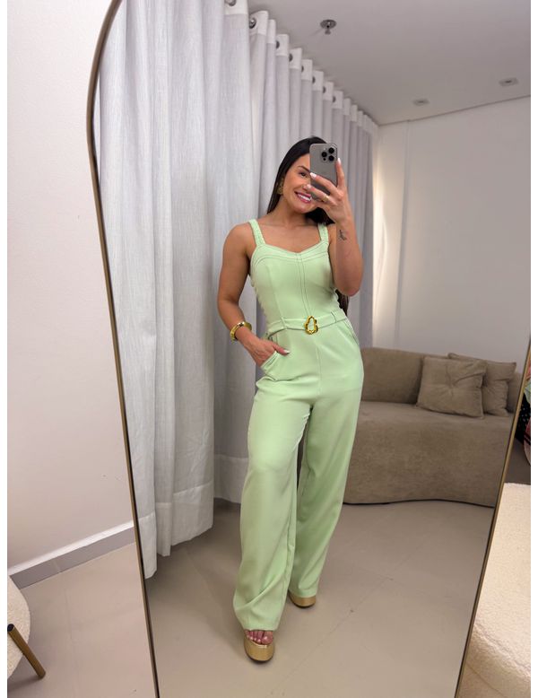 Macacão Fiorella Verde - Marya Conceito