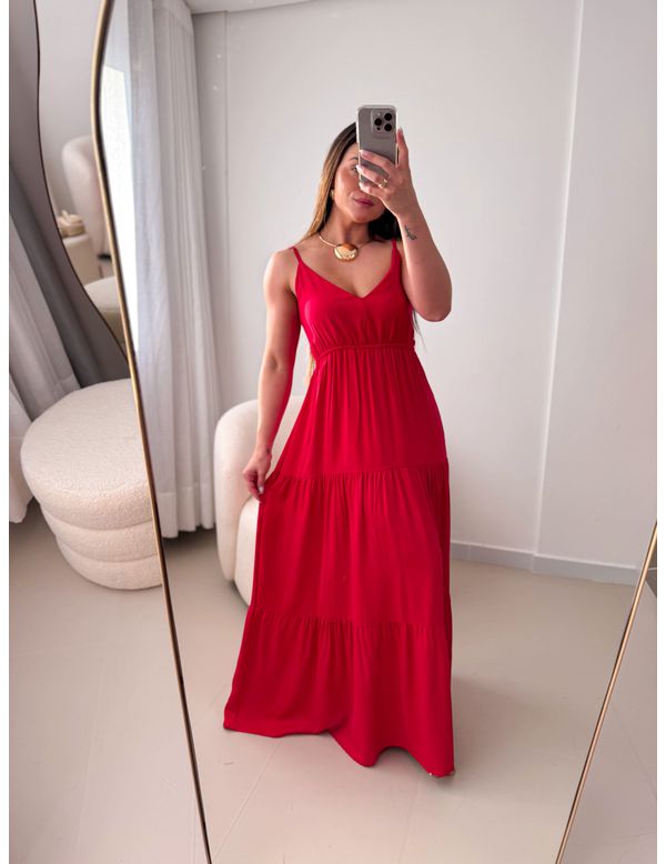 Vestido Flávia Vermelho - Marya Conceito