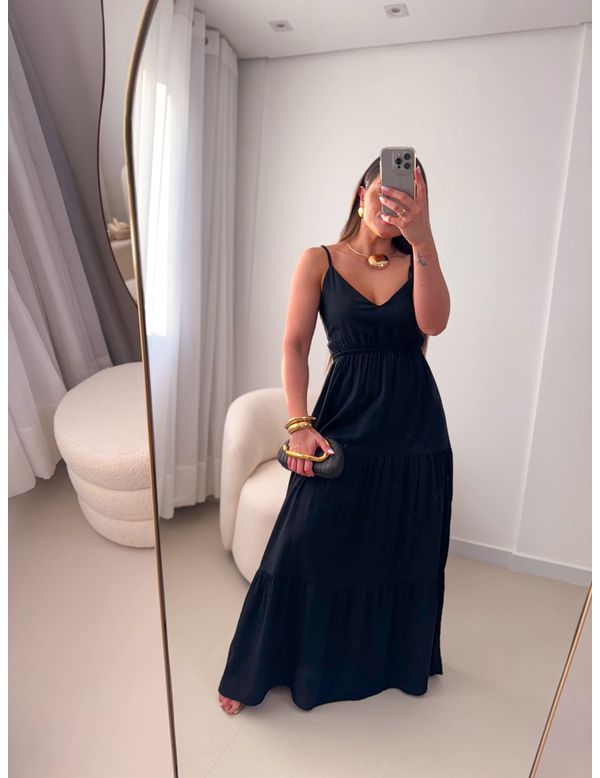 Vestido Flávia Preto - Marya Conceito