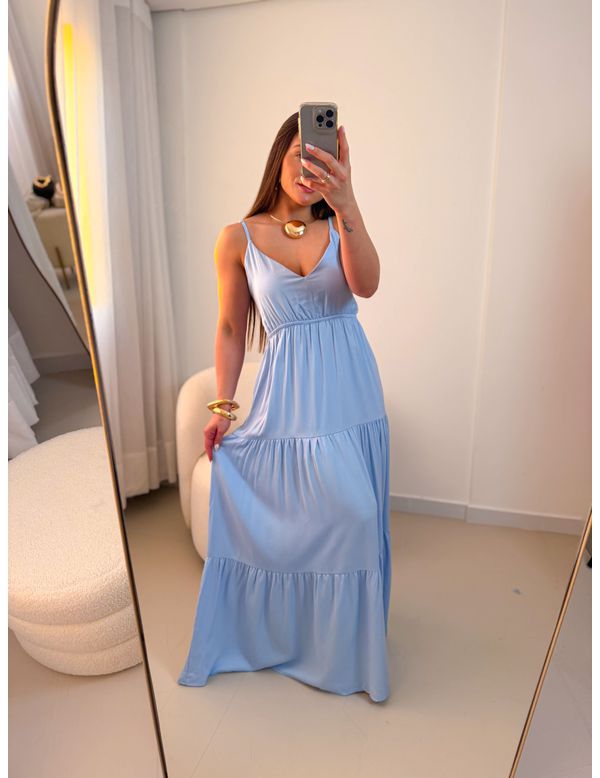 Vestido Flávia Azul - Marya Conceito