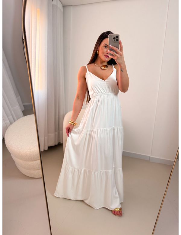 Vestido Flávia Branco - Marya Conceito