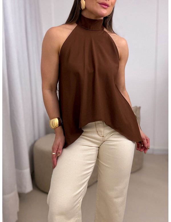 Blusa Bata Fran Marrom - Marya Conceito