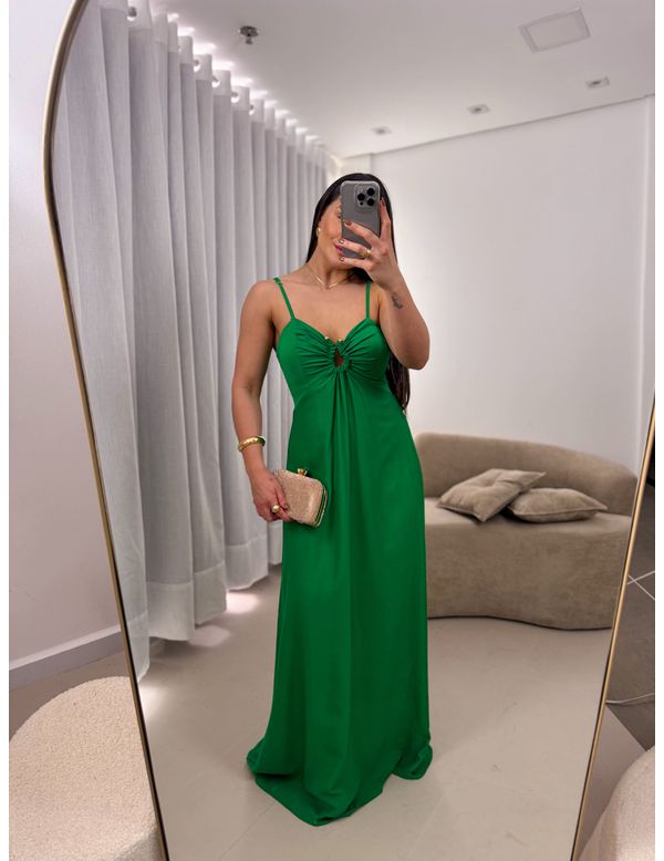 Vestido Gabriela Verde Bandeira - Marya Conceito