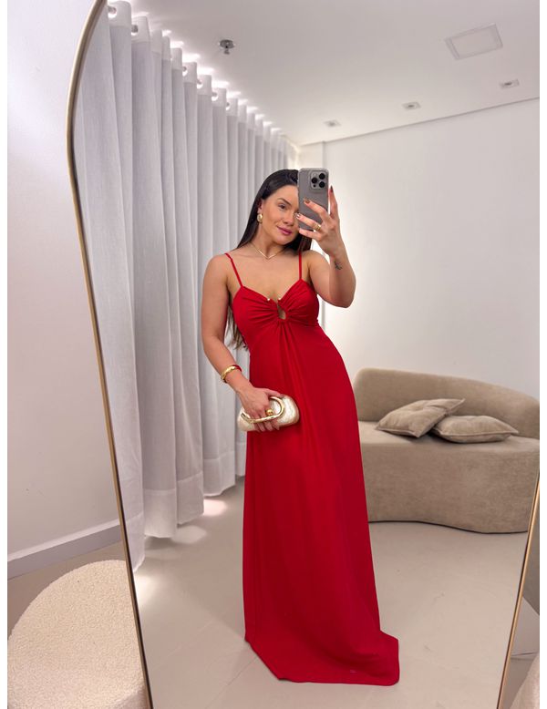 Vestido Gabriela Vermelha - Marya Conceito