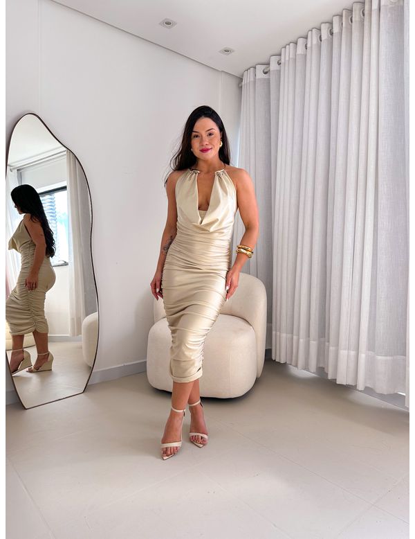 Vestido Gio Champagne - Marya Conceito