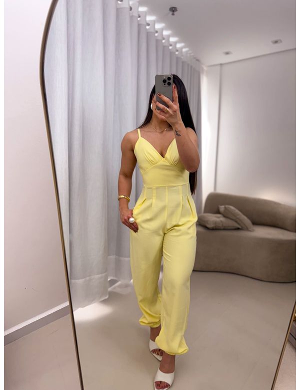 Macacão Débora Amarelo - Marya Conceito