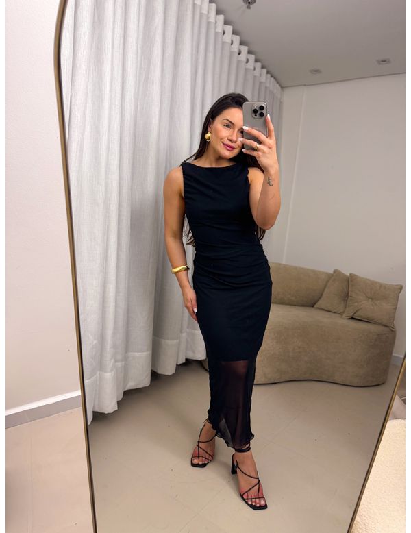 Vestido Poá Laura Preto - Marya Conceito