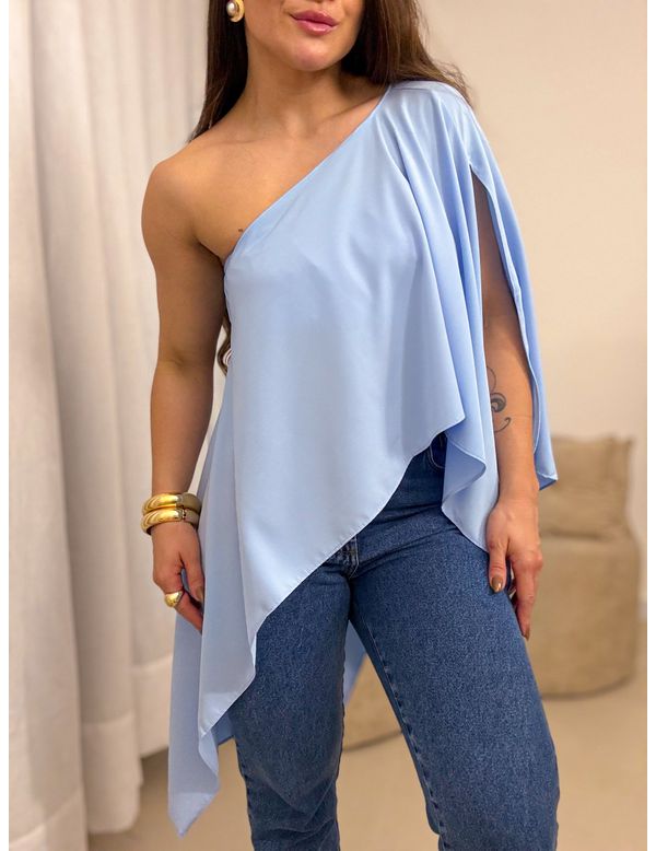 Blusa Maria Flor Azul - Marya Conceito