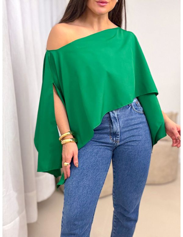 Blusa Maria Flor Verde bandeira - Marya Conceito