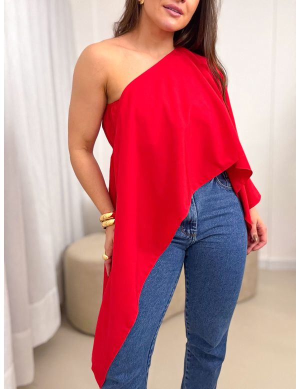 Blusa Maria Flor Vermelho - Marya Conceito