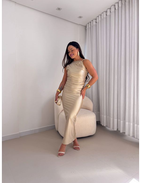 Vestido Morgana Champagne - Marya Conceito