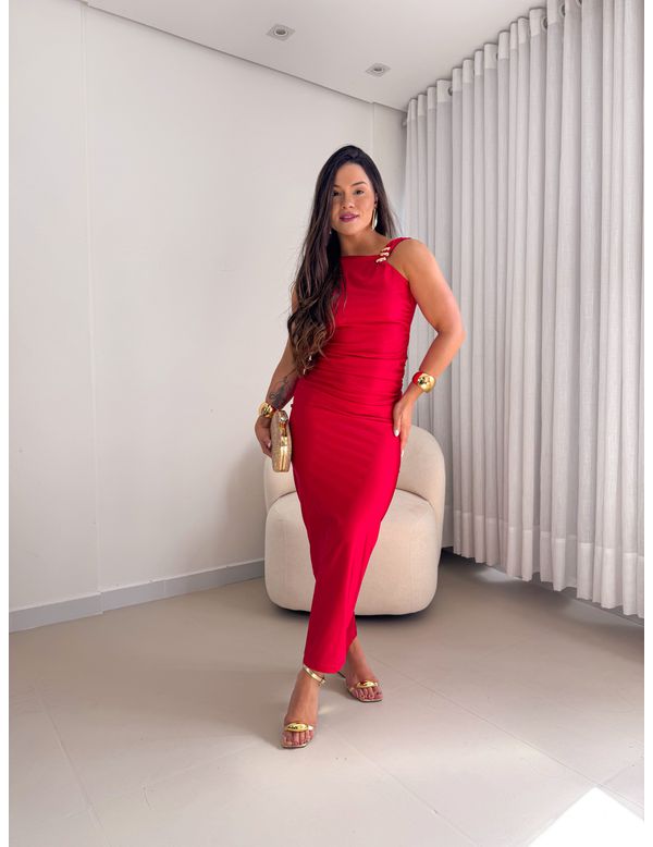 Vestido Morgana Vermelho - Marya Conceito