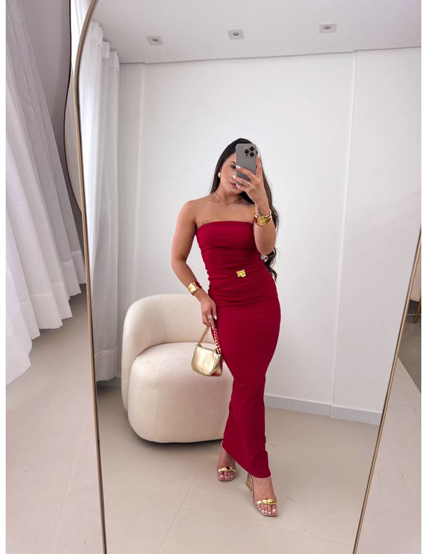 Vestido Francine Vermelho - Marya Conceito