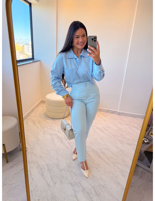 Calça alfaiataria Pietra Azul - Marya Conceito