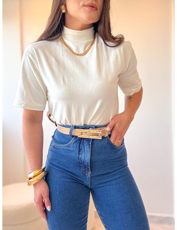 Camiseta Tanise Off White - Marya Conceito