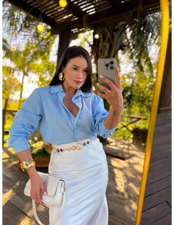 Camisa Érica Azul - Marya Conceito