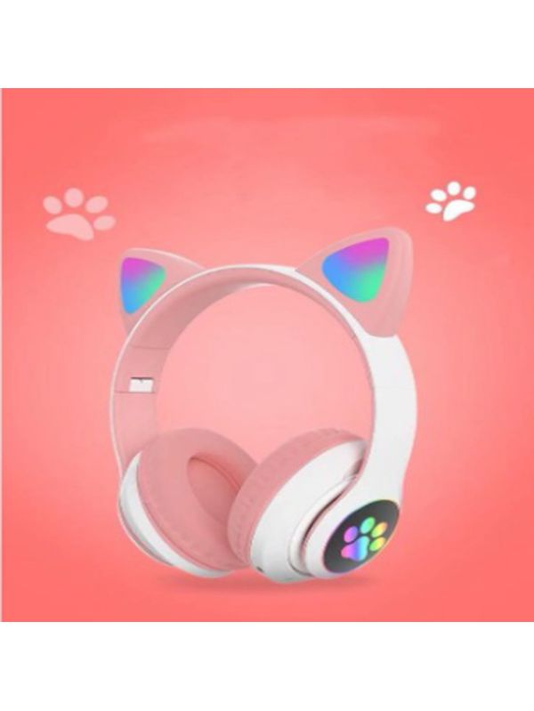Fone Ouvido Bluetooth Gatinho Sem Fio Com Luz Led ... - ADD MALL