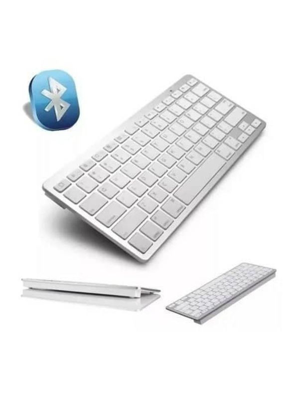 Teclado Bluetooth Tablet Universal Padrão Apple Sem Fio Wireless
