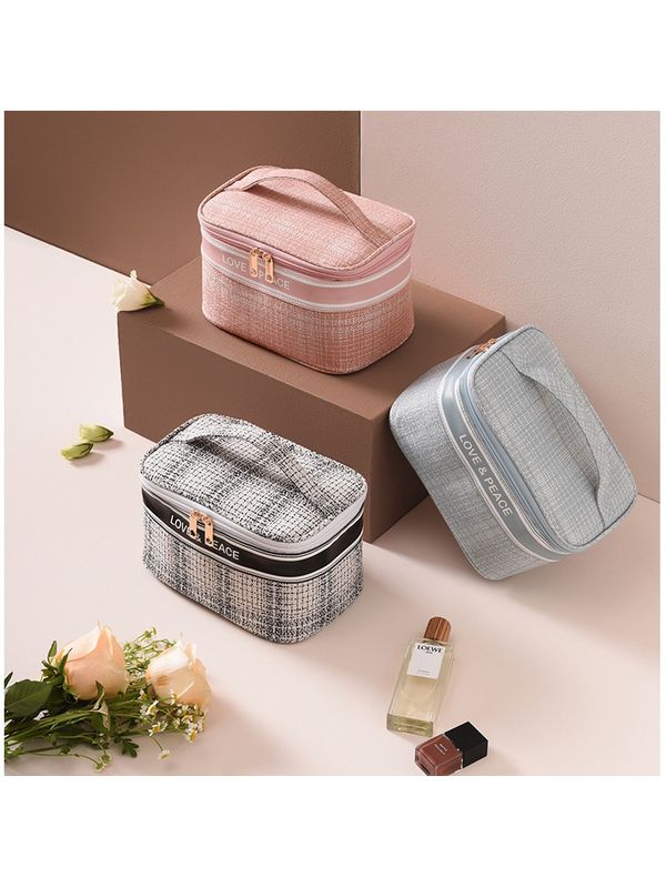Bolsa cosmética portátil de grande capacidade femi... - ADD MALL