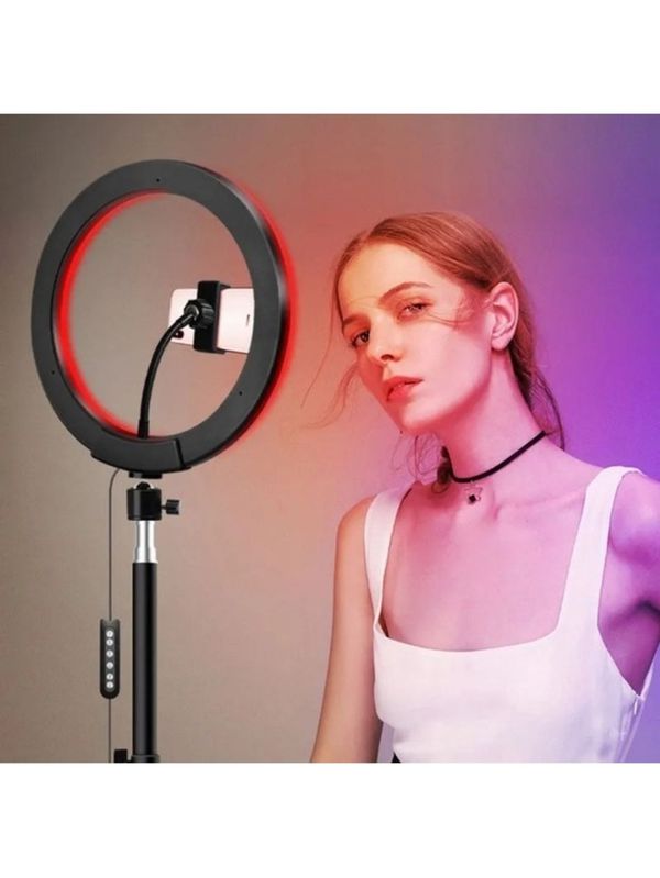 Ring Light Colorido 8 Polegadas com Tripe 2,10mt -... - ADD MALL