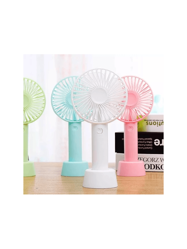 Mini Ventilador Portátil De Mão E Mesa Usb Recarre... - ADD MALL