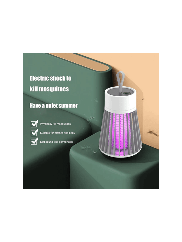Lâmpada Elétrica Mata-Mosquitos Com Luz UV Usb Rec... - ADD MALL